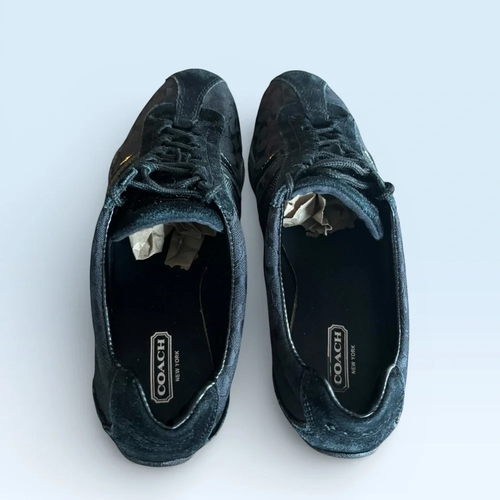 Coach Black Remonna Signature Sneakers - Picture 6 of 8